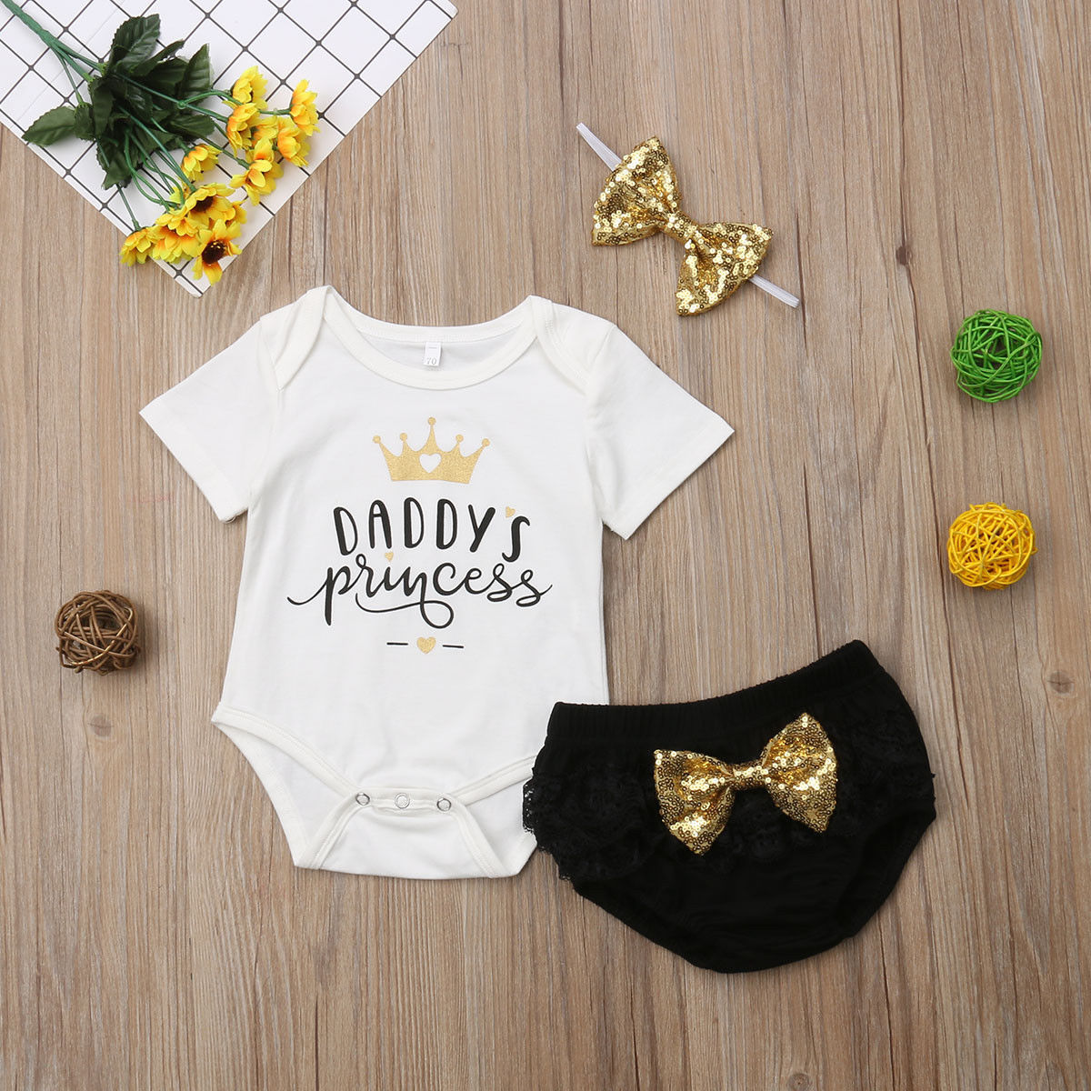 Daddy’s Princess Romper - Stylish & Comfortable Baby Outfit