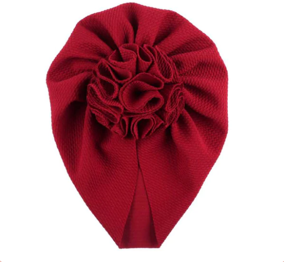 Baby Turban with Flower - Stylish Baby Headwear for Fashion Enthusiasts